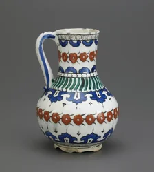 Jarro, Iznik, dinastia otomana, século XVI-XVII (cerâmica)