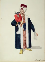 Sarik Basa, Mestre do turbante, período otomano, terceiro quartel do século XVIII (wc no papel)