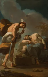 Mercúrio prestes a decapitar Argus, c.1770-1775