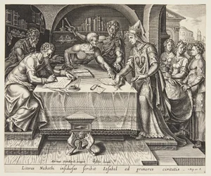 Jezabel selando as cartas forjadas