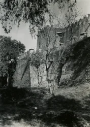 Parede exterior da Igreja de Nossa Senhora Maria de Sião, Axum, Etiópia, fotografia de Ugo Monneret de Villard