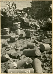 Ruínas da igreja medieval de Serreh, Sitte Gasma, Sudão, fotografia de Ugo Monneret de Villard
