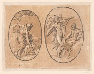 Marsyas a encontrar a flauta de Pan de Minerva