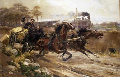Cavalos em fuga