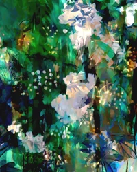 Abstração floral exuberante