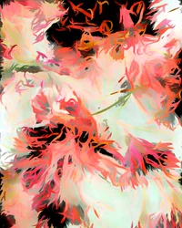 Abstrato floral vibrante