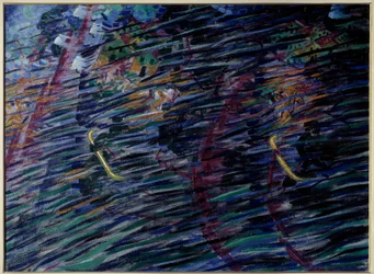 Estados de alma: Os que partem, de Umberto Boccioni (1882-1916), 1911, Milão, Pinacoteca di Brera