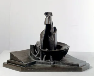 Desenvolvimento de uma garrafa no espaço (Linhas e força de uma garrafa), 1912, 38,1 cm, Milão, Museo del Novecento
