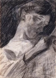 Jovem lendo Inês, 1909-10.