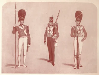 1º Regimento de Guardas ou Granadeiro em 1815, 1909