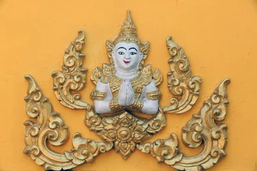 20151030, Vientiane, Laos : Wat Si Muang ( Simuong) templo budista. Deusa budista