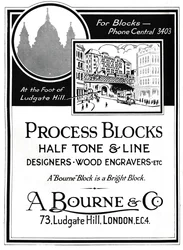 A. Bourne & Co. Advert - Process Blocks, 1919