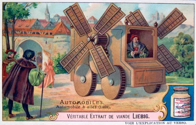 Um carro com lâminas, 1460, c1900