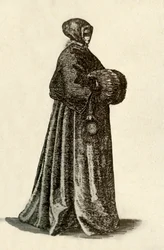 Uma senhora holandesa em trajes ao ar livre, 1640, 1937.
