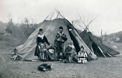 Um acampamento na Lapônia, 1912