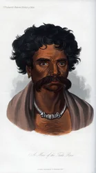 Um homem da raça Tuda, 1848