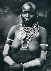 Uma matrona Masai, 1912