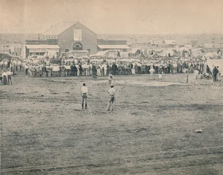 Uma Reunião em Massa em Bulawayo, c1900.
