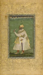 Um retrato de Farhad Khan, ca 1680.