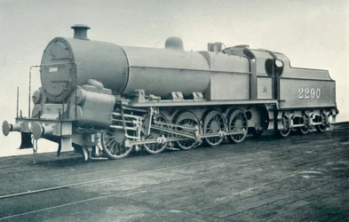 Uma locomotiva notável no Midland, 1922.