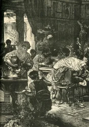 Um banquete romano, 1890.