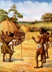 Um feiticeiro suazi, África