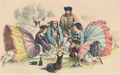 Um piquenique vitoriano, c1860, 1944.
