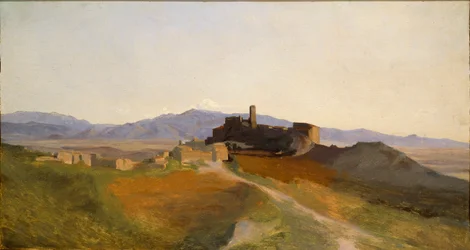 Uma Vista de Olevano, início do século XIX