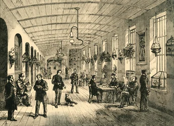 Ala no Hospital de Belém, c1878.
