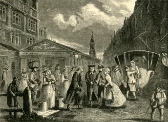 Um casamento na frota, c1740s, c1872.