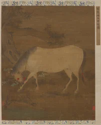 Um Cavalo Branco, dinastia Ming, século XIV-XV.