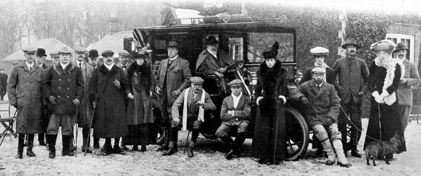 Dias de inverno filmando em Sandringham, Norfolk, c1902-1910 1910