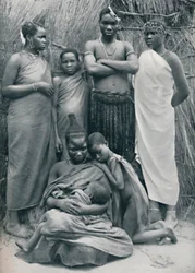 Um grupo da família Zulu, 1912