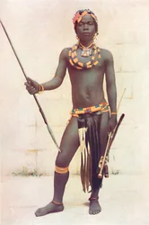 Um guerreiro zulu, 1912