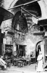 Um bazar no Cairo, Egito, c1920s