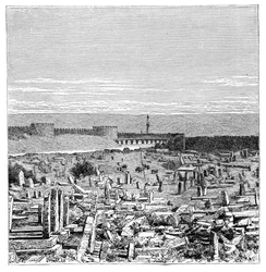 Uma ponte sobre o rio Tigre, Diyarbakir, Turquia, 1895