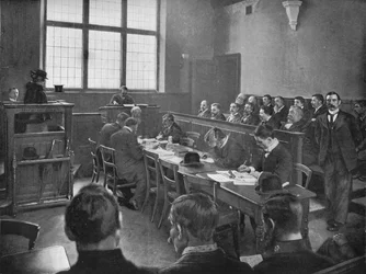 Um inquérito de médicos legistas, Londres, c1901 1901