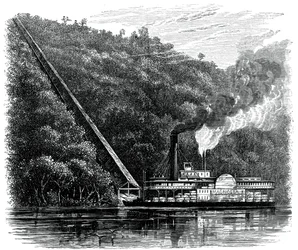 Uma rampa de algodão, Estados Unidos, c1880
