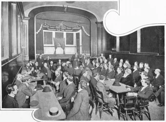 Uma discussão no Eleusis Club, Londres, c1903 1903