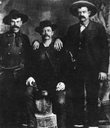 Uma fotografia em disputa do assaltante de trem e fora da lei Sam Bass, c1877-1878 1954
