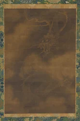 Um dragão e nuvens, dinastia Ming, 1368-1644.