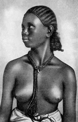 Uma garota do povo Tigre, África, 1922