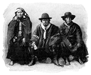 Um grupo de araucanos no ChileArgentina, 1895