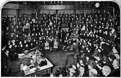 Uma palestra na Royal Institution, Londres, c1903 1903