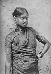 Uma menina nautch, Presidência de Madras, 1902