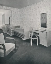 Um viveiro projetado para as Frankl Galleries, Inc., 1933