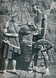 Um casal de amantes zulu, 1912