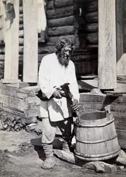 Um camponês, década de 1890