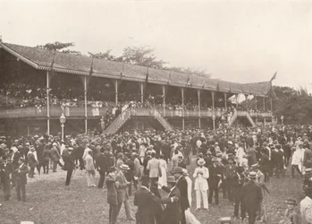 Parte do recinto do Hipódromo do Derby Club, 1914