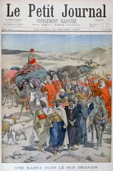 Um round up no sul de Oranais, Argélia, 1900